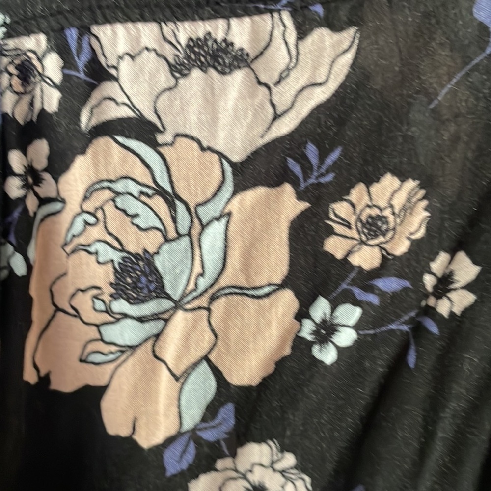 Floral Anthropologie Cloth & Stone Long Sleeve Button Down Blouse Pockets - Picture 9 of 14